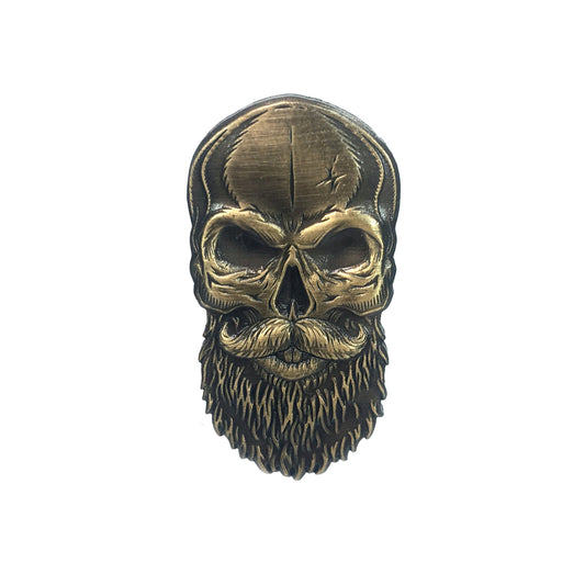 Beard Skull Golf Ball Marker by Kolorspun