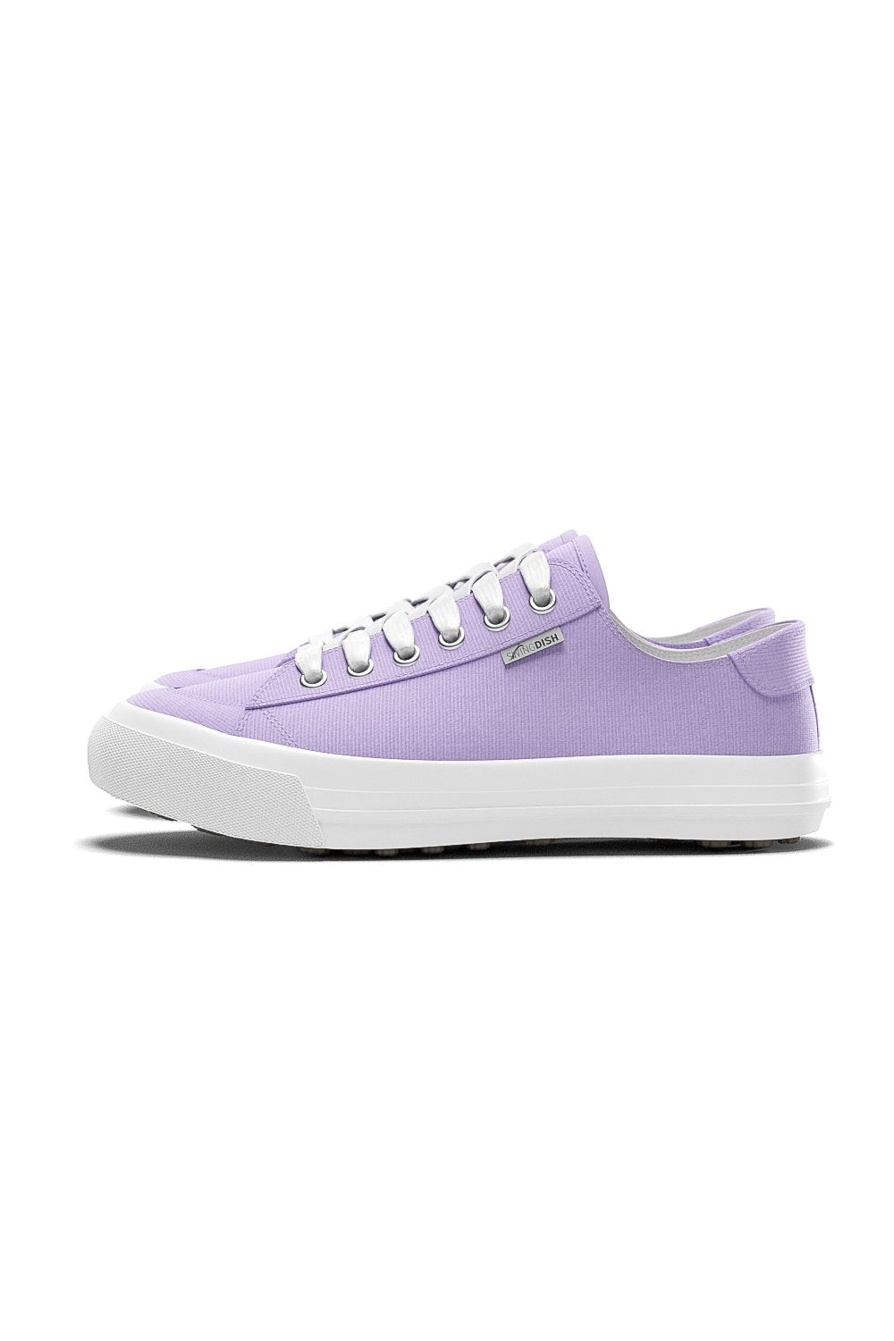 Spikeless Lilac Canvas Traveler Shoe by SwingDish