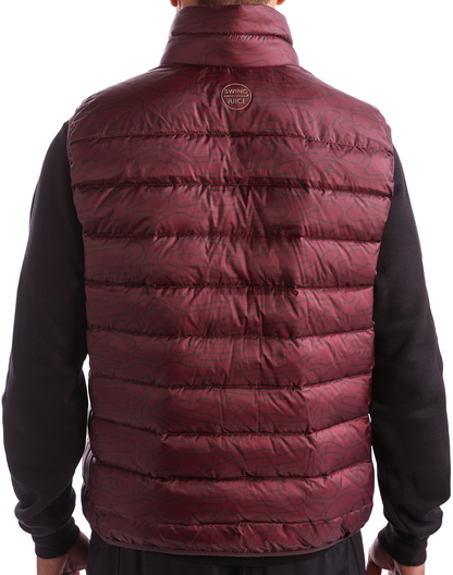 Golf Rhythmic Lines Men's Packable Puffer Vest