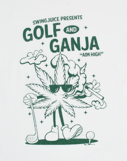 Golf & Ganja Distressed Unisex T-Shirt