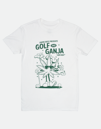 Golf & Ganja Distressed Unisex T-Shirt