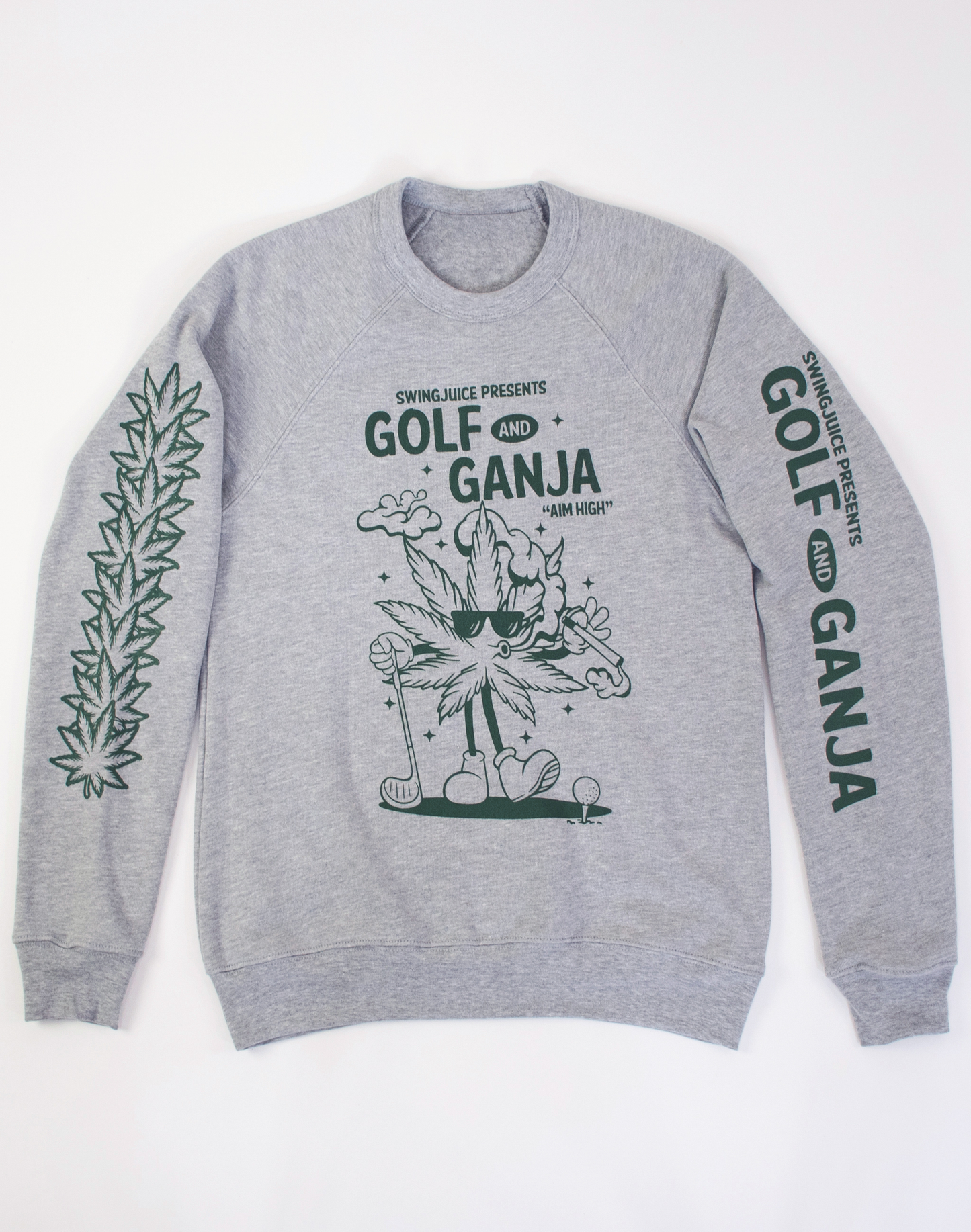 Golf & Ganja Unisex Sweatshirt Grey