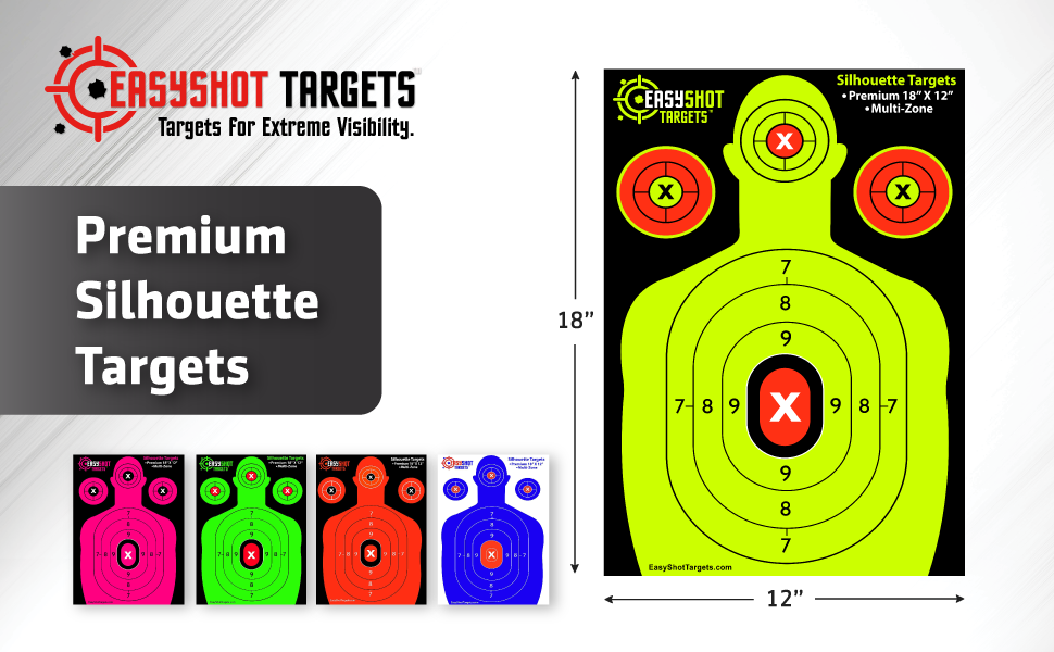 Multicolor - Silhouette Shooting Targets