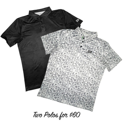 1803 Golf - Midnight Doodles Polo Bundle