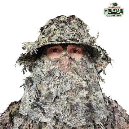 2-in-1 Leafy Face Mask and Bucket Hat (Adjustable OSFM) -
