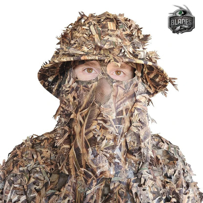 2-in-1 Leafy Face Mask and Bucket Hat (Adjustable OSFM) -