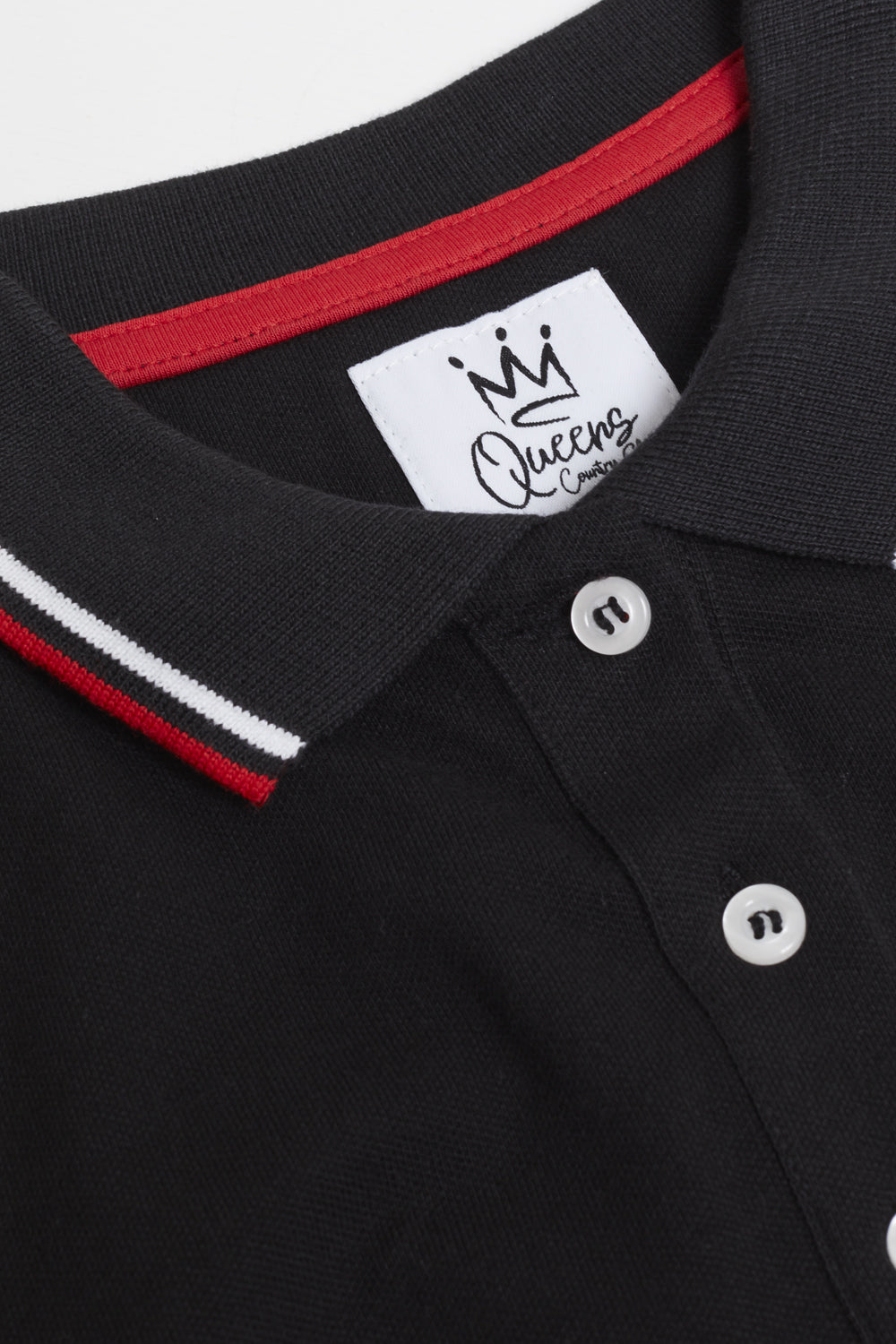 Men's Crown Q Logo Polo Shirts by Queens Country Club