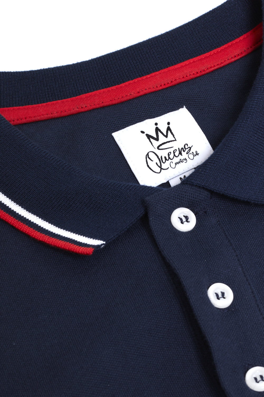 Men's Crown Q Logo Polo Shirts by Queens Country Club