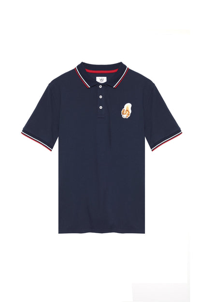 Men's Squirrel Logo Polo Shirts by Queens Country Club