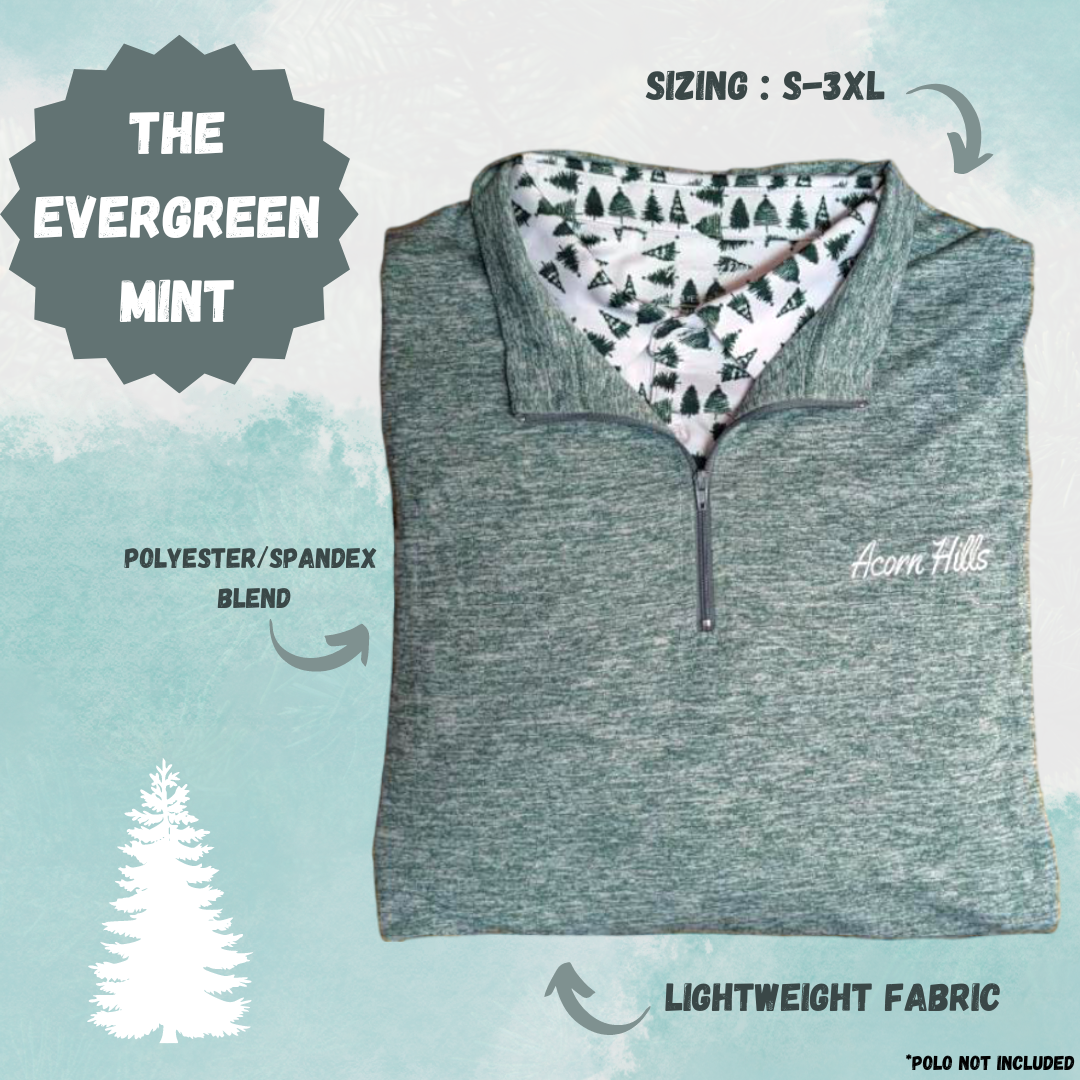 Evergreen Mint Lightweight Quarter-Zip