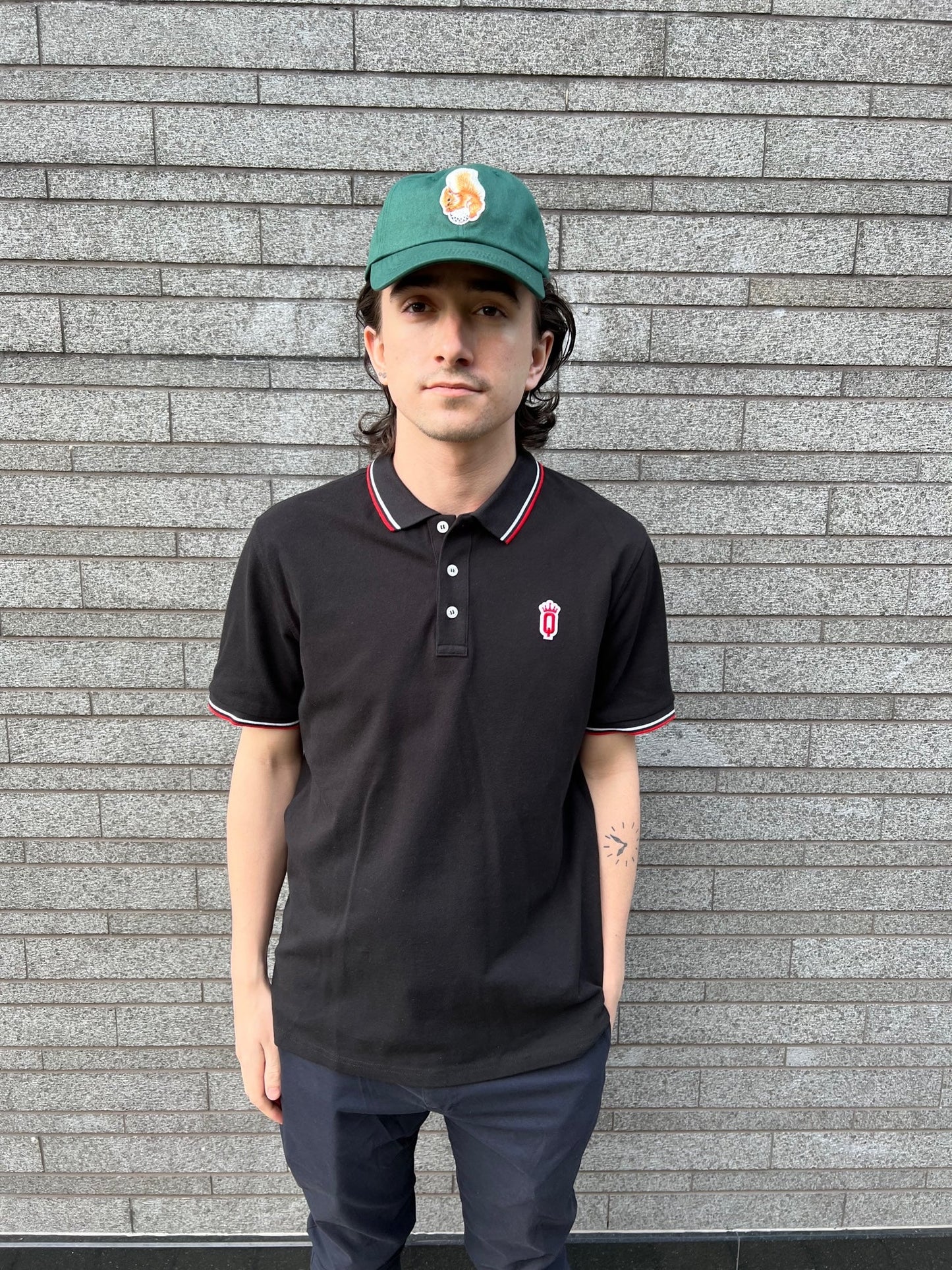 Men's Crown Q Logo Polo Shirts by Queens Country Club