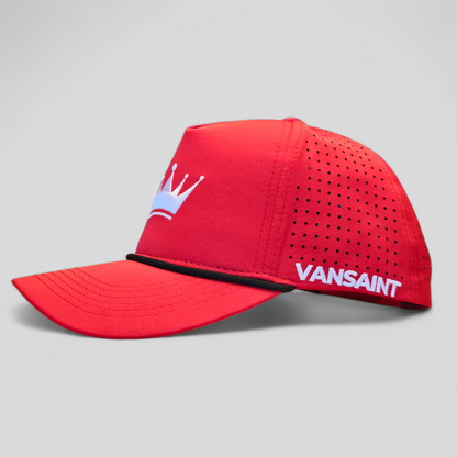 Red VANSAINT Snapback Hat