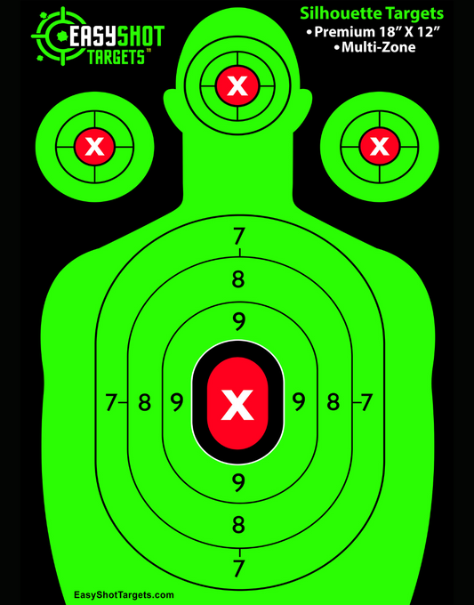 Neon Green - Silhouette Shooting Targets