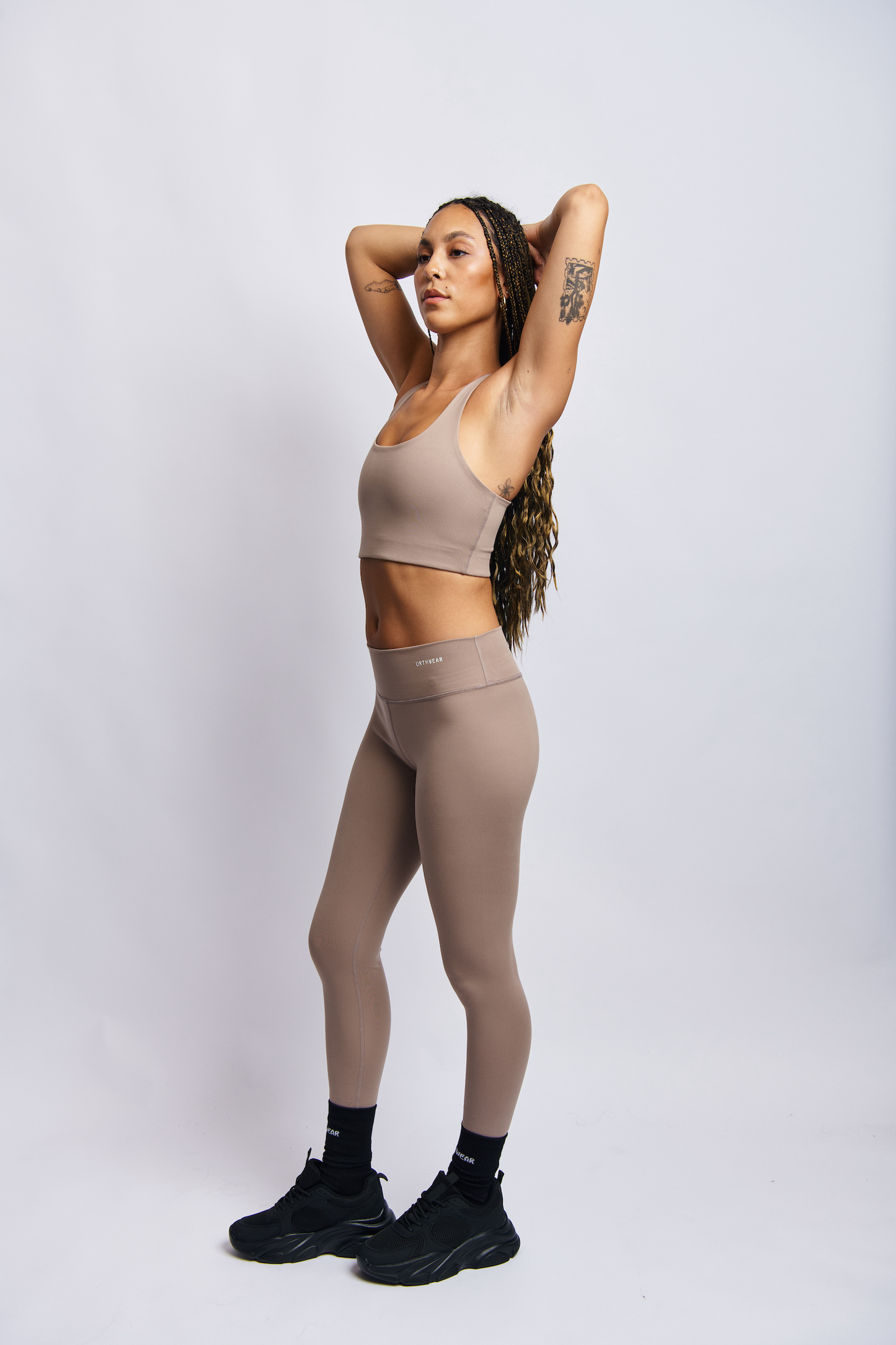 Ecomoss Medium Compression Legging, Desert Clay by URTHWEAR