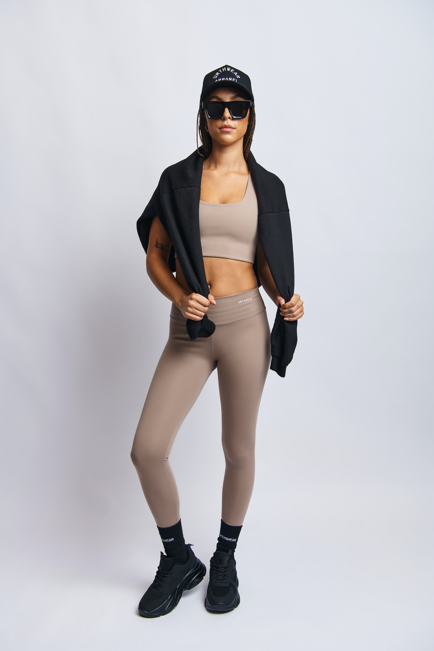 Ecomoss Medium Compression Legging, Desert Clay by URTHWEAR