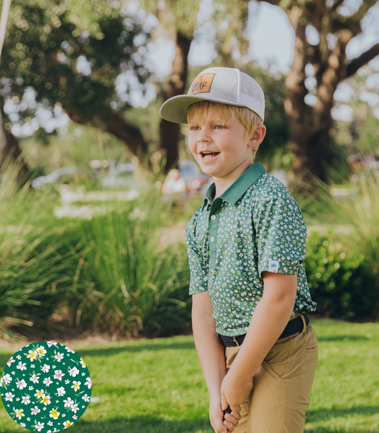 The Azalea Bloom - Youth and Men's Matching Golf Polo