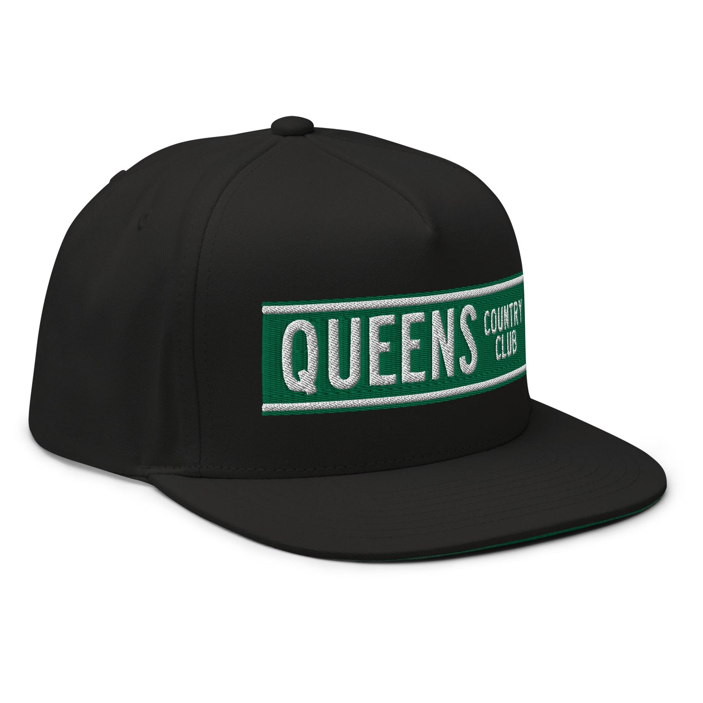 Queens CC Street Sign Flat Bill Cap by Queens Country Club