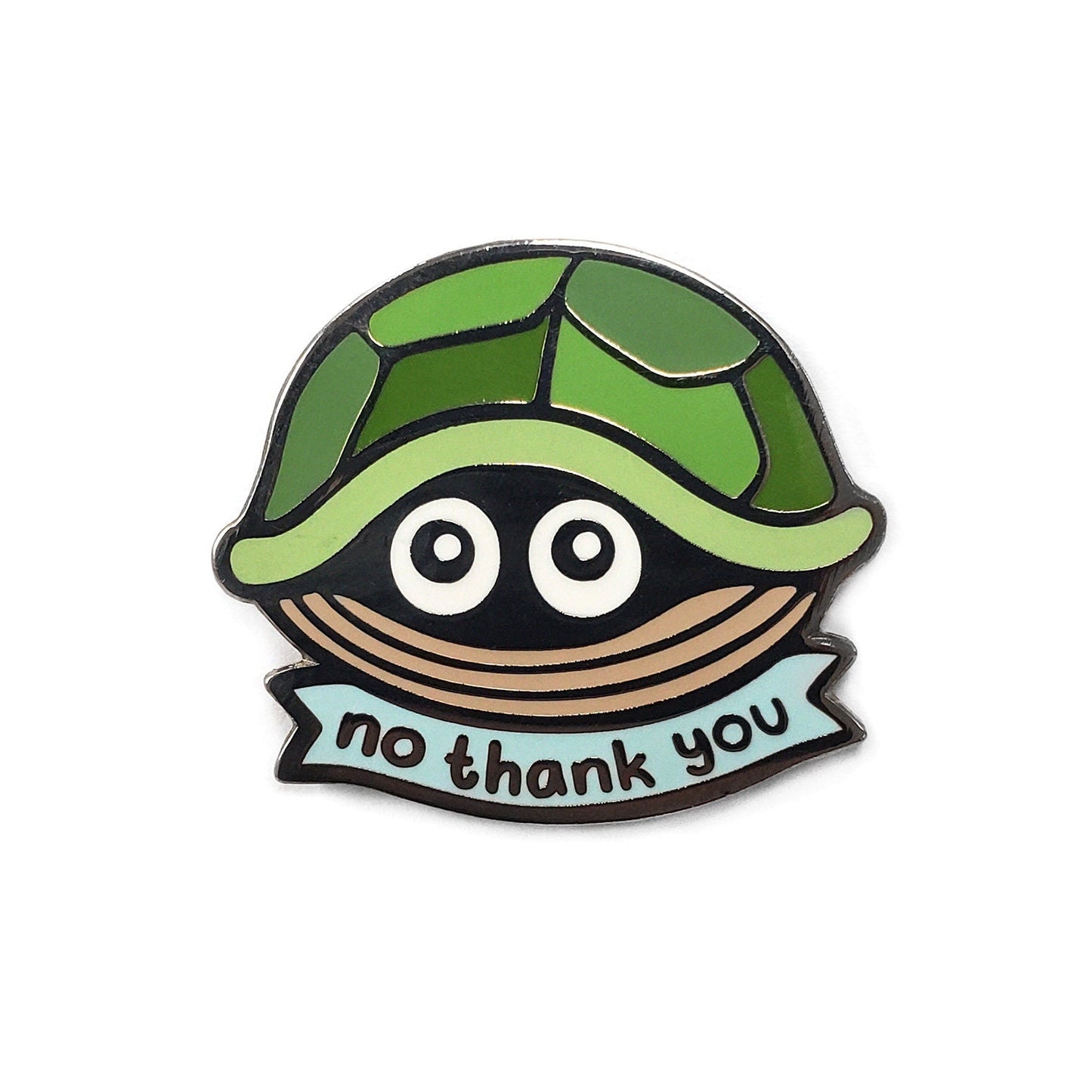 No Thank You Turtle Golf Ball Marker by Kolorspun
