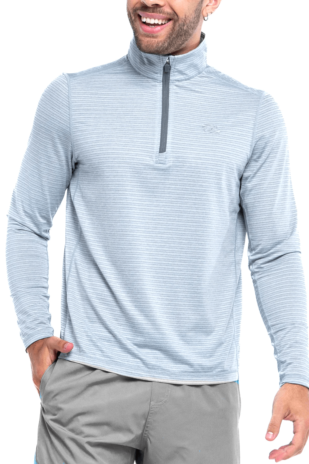 Grey Quarter Zip