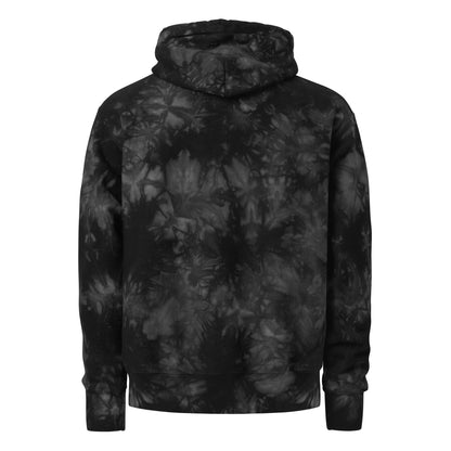 Dark and Stormy Black Tie Dye Hoodie - Back