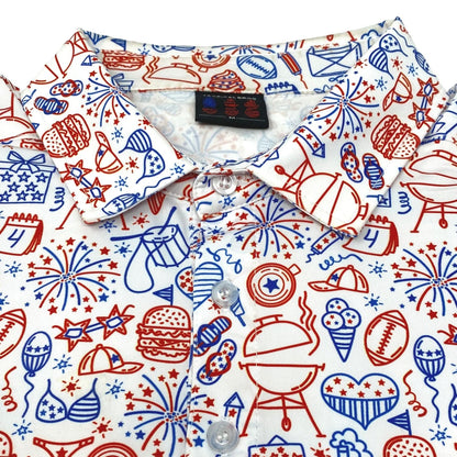 BBQ America Everyday Polo by Tropical Bros