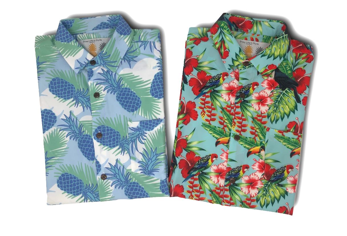 Super Stretch - Pineapple Cool Hawaiian Shirt by Tropical Bros