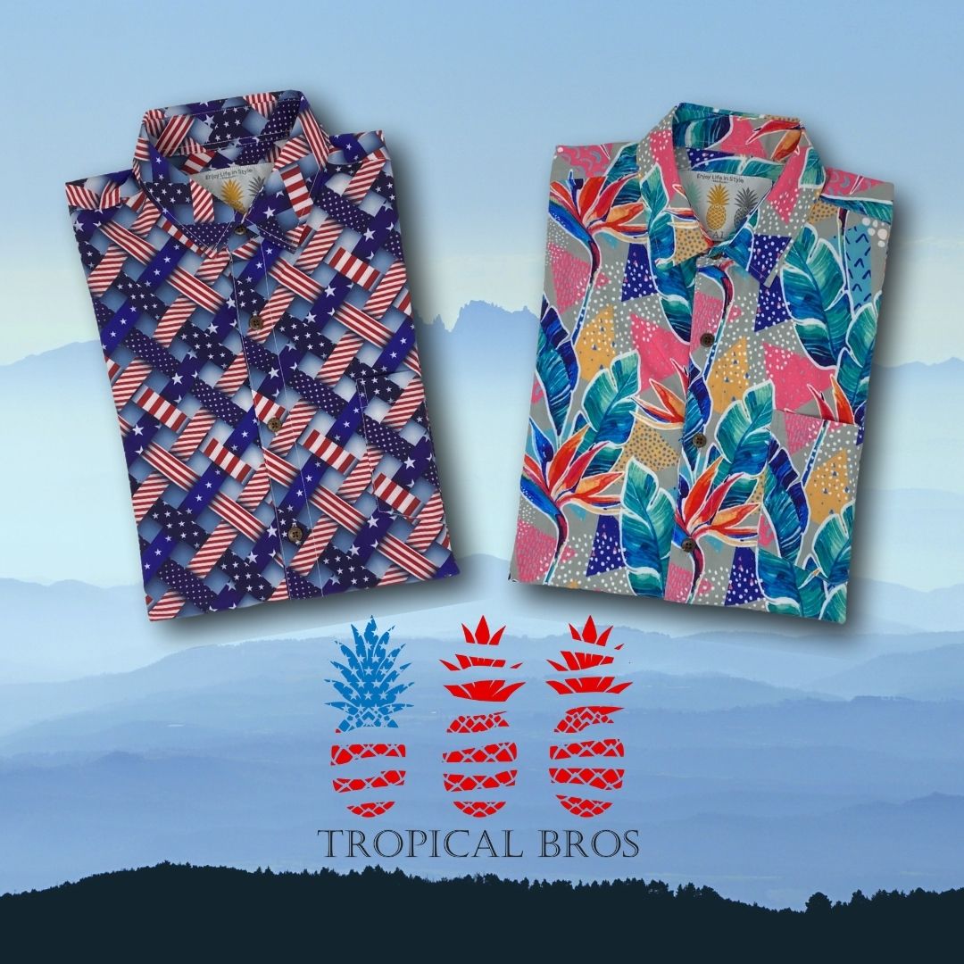 Super Stretch - Freedom Friday Hawaiian Shirt by Tropical Bros