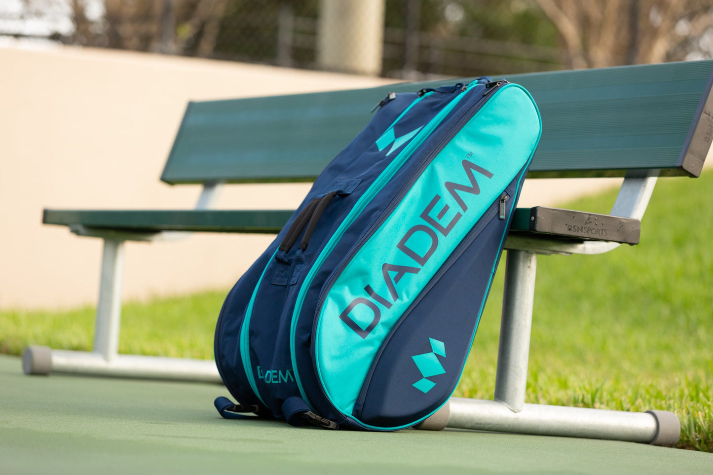 Diadem Tour 12 Pack Elevate Racket Bag (Teal/Navy) by Diadem Sports
