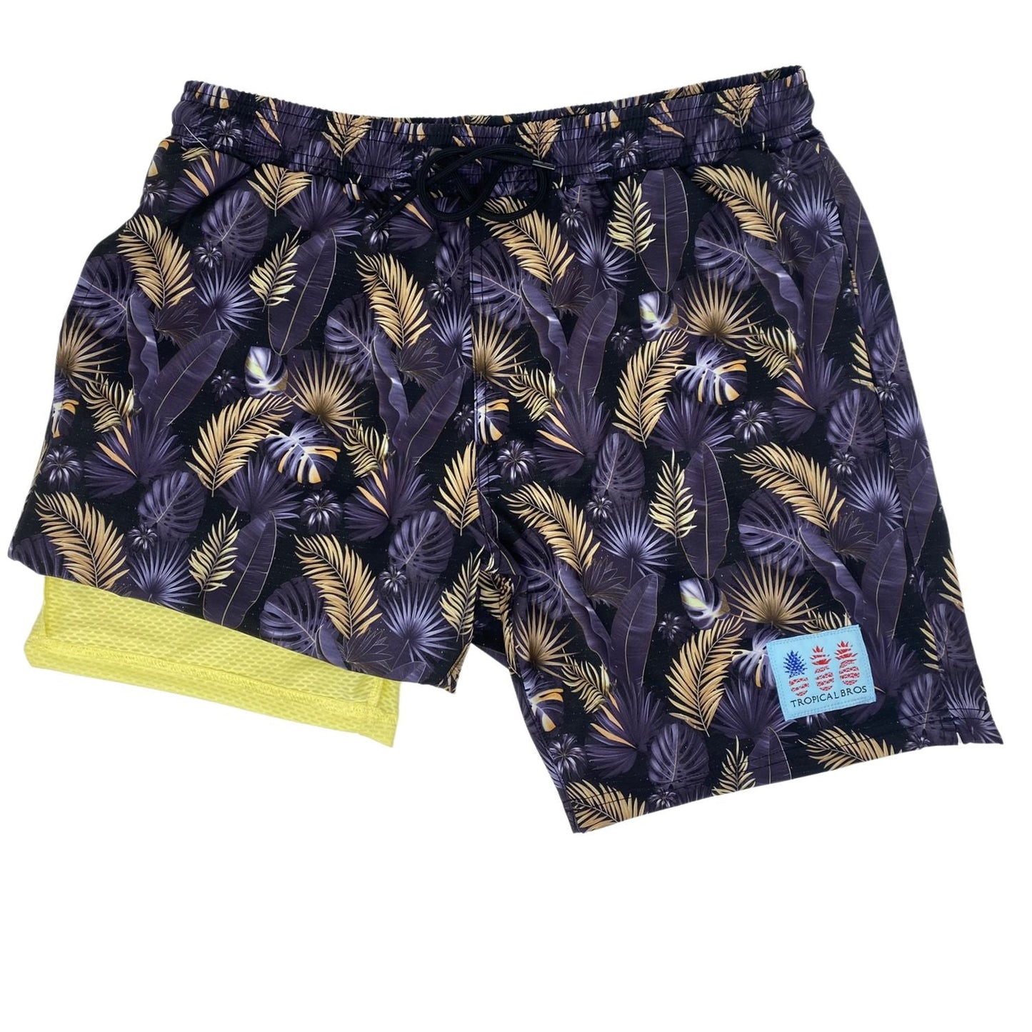 Gold Palms Swimsuit Shorts by Tropical Bros