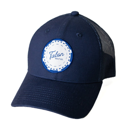 Poker Chip - Navy Blue Trucker Hat by Talon Golf LLC