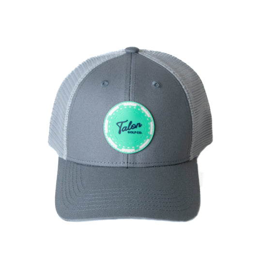 Mint Poker Chip Trucker Hat by Talon Golf LLC