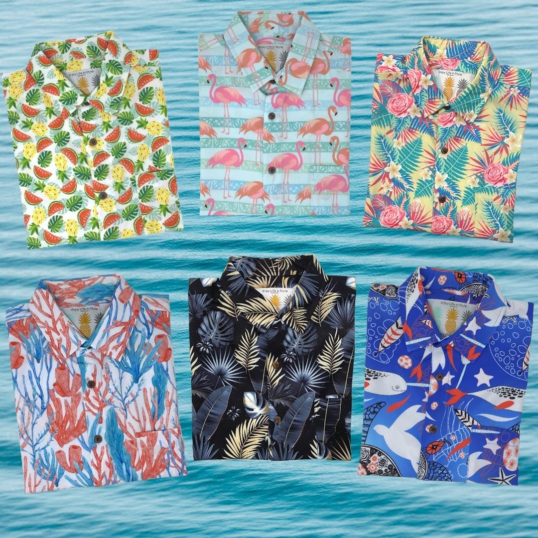 Super Stretch - Cayman Islands Hawaiian Shirt by Tropical Bros
