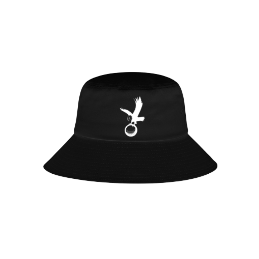 Talon Reversible Bucket Hat -White Logo Black Icon by Talon Golf LLC