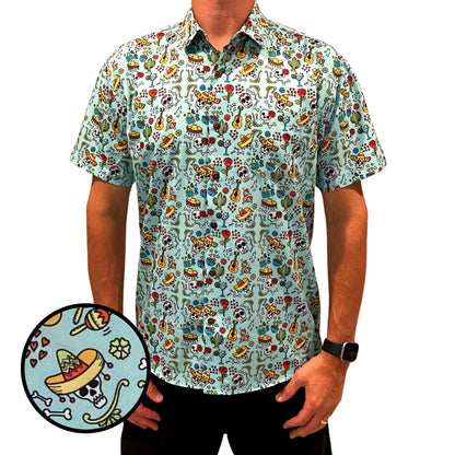 Super Stretch - Mexican Fiesta Hawaiian Shirt by Tropical Bros