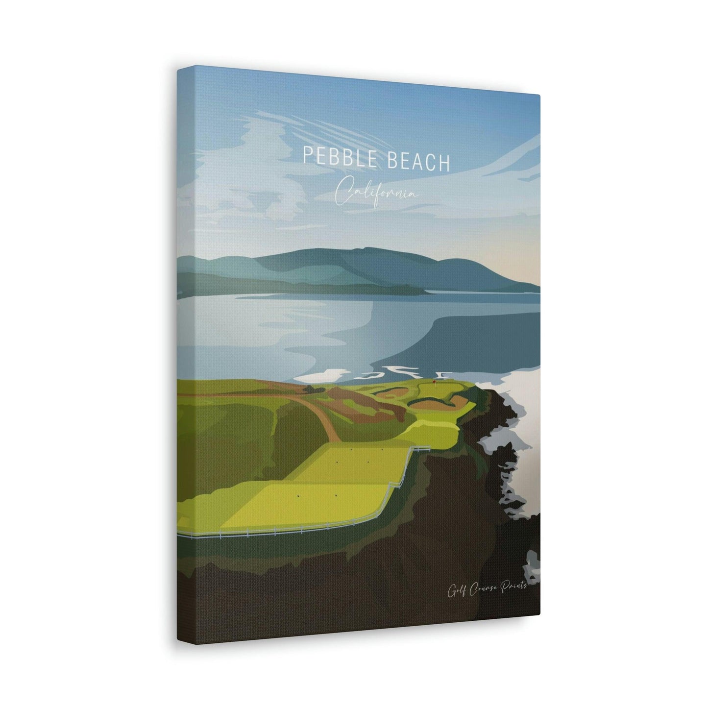 Pebble Beach, California by Golf Course Prints