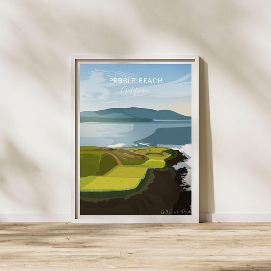 Pebble Beach, California - Signature Designs by Golf Course Prints