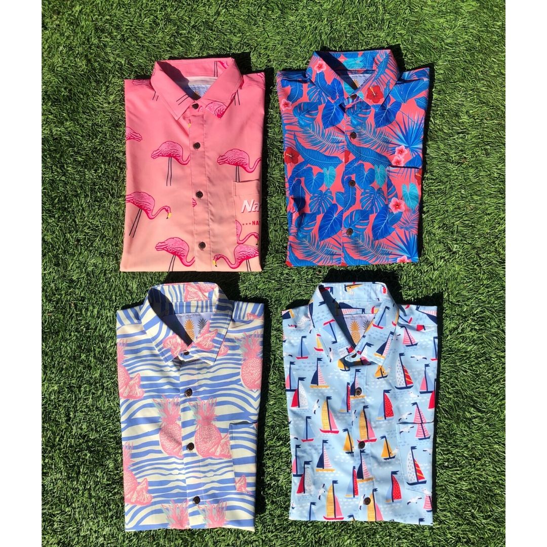 Super Stretch - PURE Pineapple Hawaiian Shirt by Tropical Bros