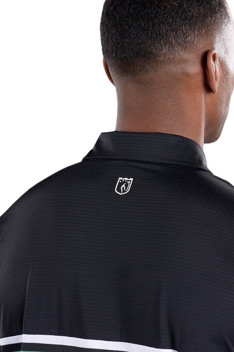 Alex 2 Color Black/White Polo by Covel