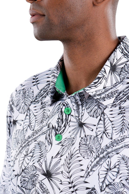 Fabian Printed Polo by Covel