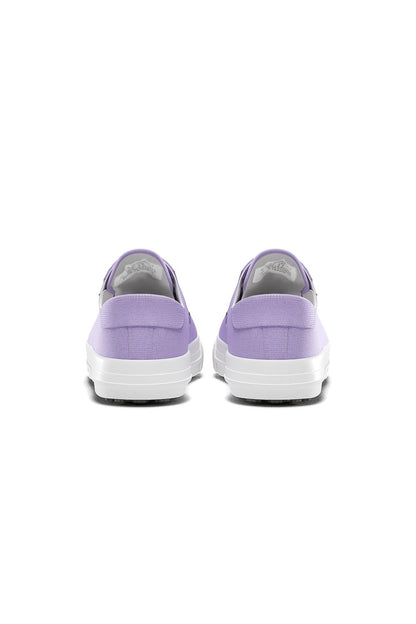 Spikeless Lilac Canvas Traveler Shoe by SwingDish