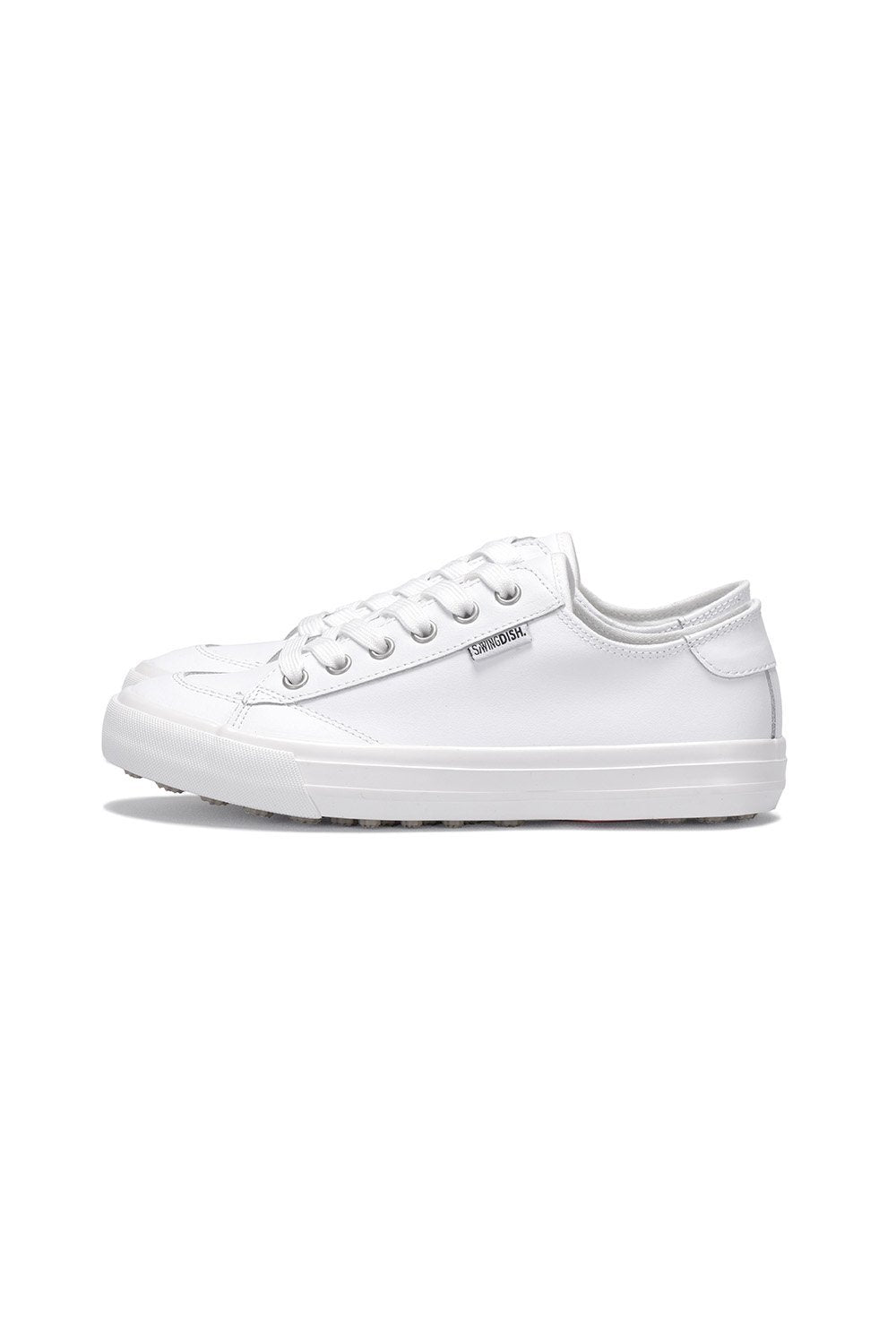 Spikeless White Leather Traveler Shoe by SwingDish – 1803 Golf