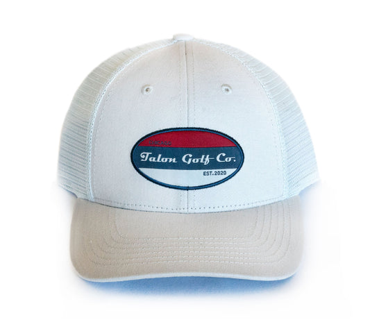 Trucker Hat - Pearl Grey/Lt Grey by Talon Golf LLC