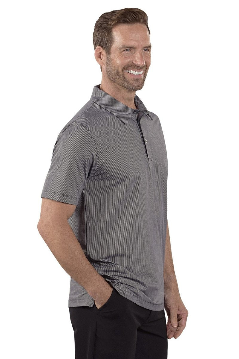 Toby Legend Black Polo - Athletic Fit by Covel