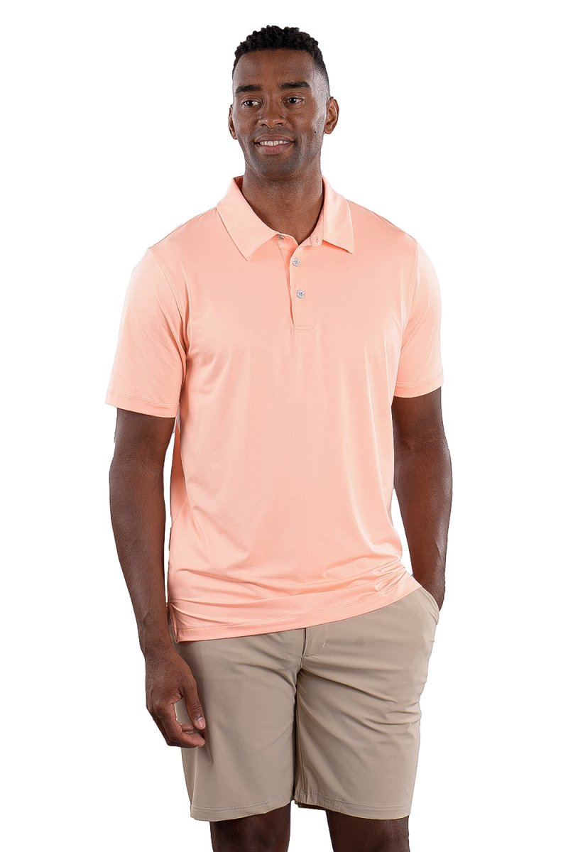 Toby Polo In Ares Coral - Comfort Fit by Covel