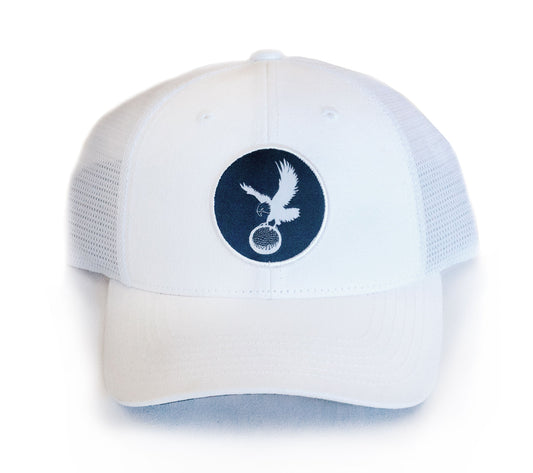 Trucker Hat - White/White by Talon Golf LLC
